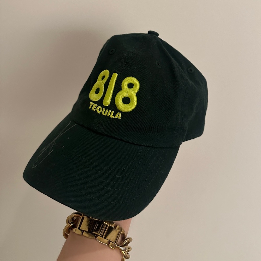 SIGNED 818 Tequila Hat Signed by Kendall Jenner Dark Green - Picture 4 of 6